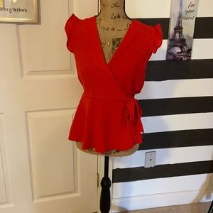 Red blouse